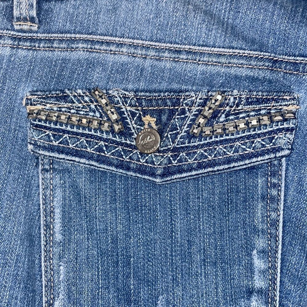 White House black market slim crop bedazzled jeans - Picture 7 of 7